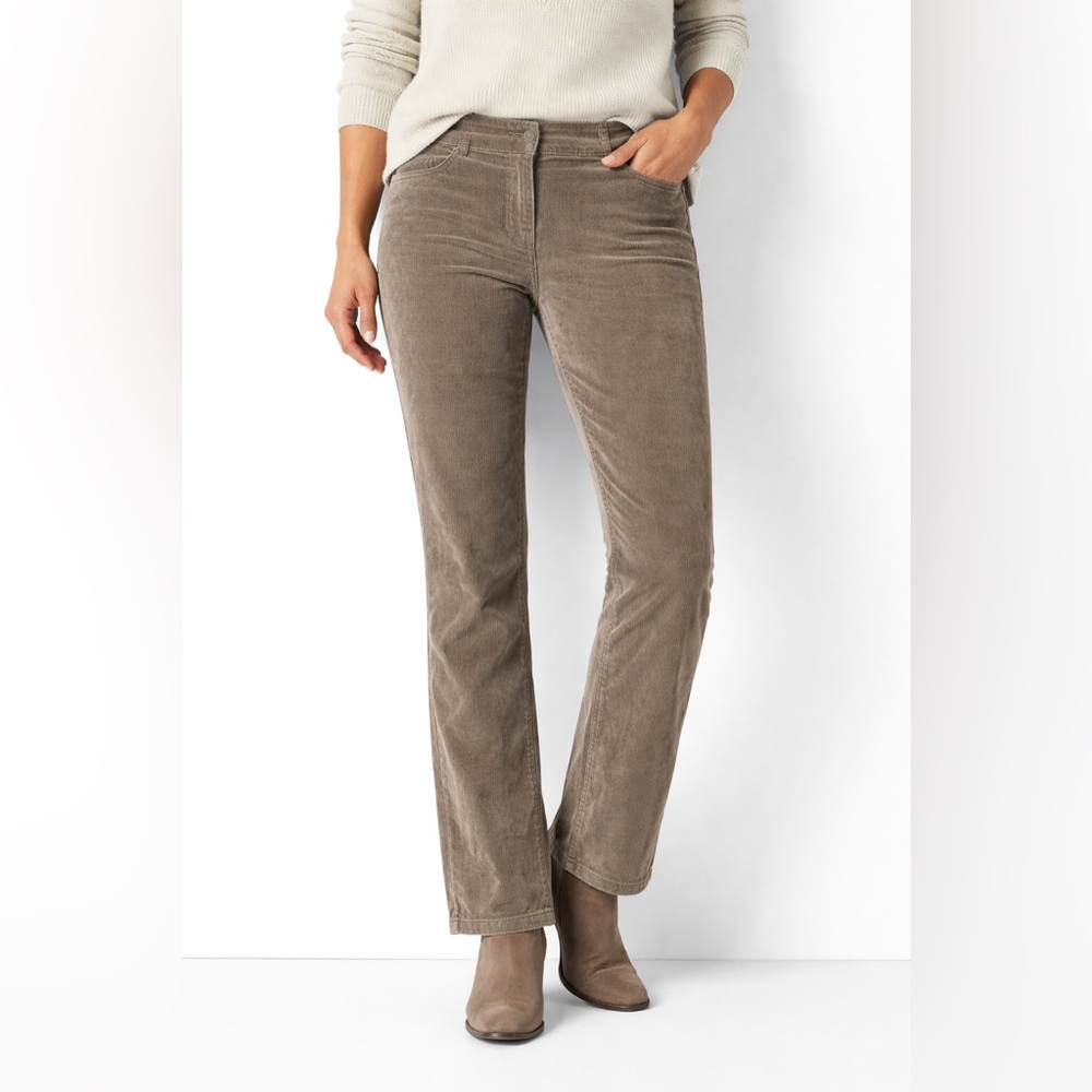 J.Jill Brown Corduroy Straight Leg Pants Women’s Size 8